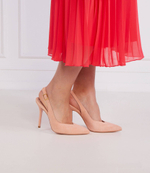 Кожаные туфли на шпильках Liu Jo - персиковый(SXX547 P0021)