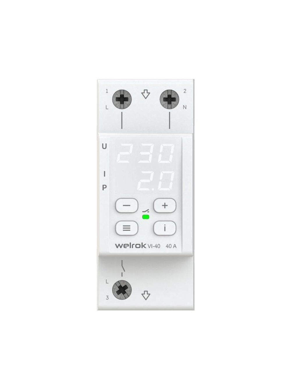 Реле напряжения с контролем тока VI-40 Welrok 4660251140236