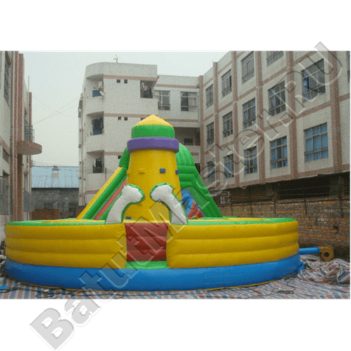 Надувная полоса препятствий "Мощный лабиринт" 20*10*6 м