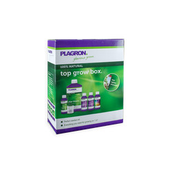 Plagron Top Grow Box 100% Natural - готовый комплект удобрений в одной коробке. От укоренения до сбора урожая. Содержит Power Roots, Alga Grow, Vita Race, Alga Bloom и Green Senstaion. Доставка по РФ и Москве всеми ТК. Органические базовые удобрения. Купить онлайн. Самовывоз