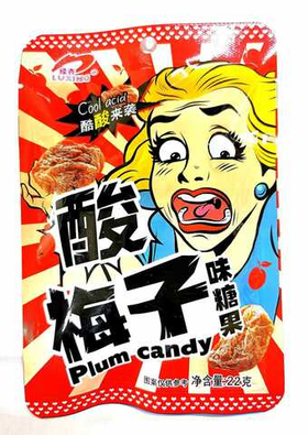 Карамель LUXING (COOL ACID) кислые с вкусом Plum candy 22гр 20шт