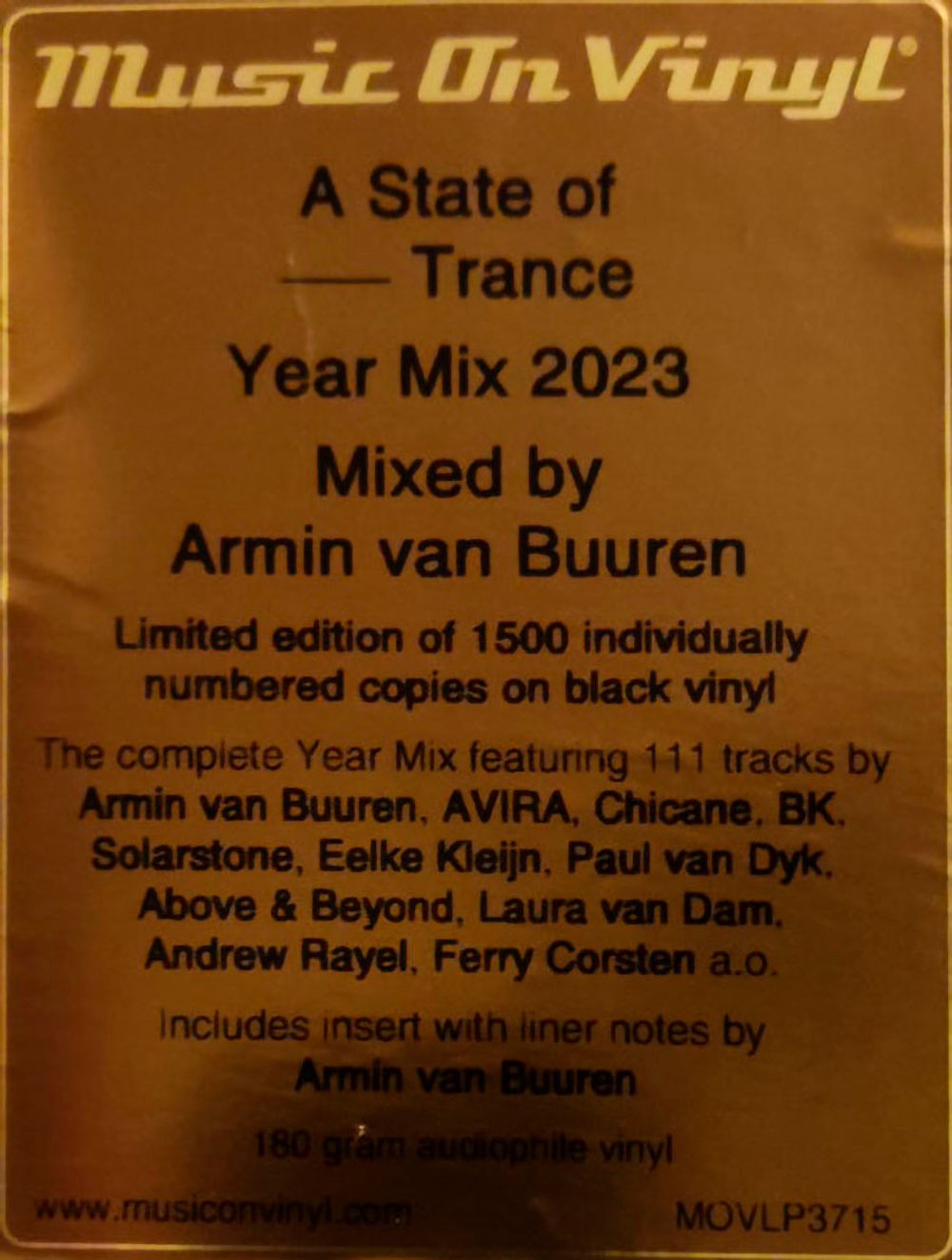 Armin van Buuren / A State Of Trance Year Mix 2023 (3LP)