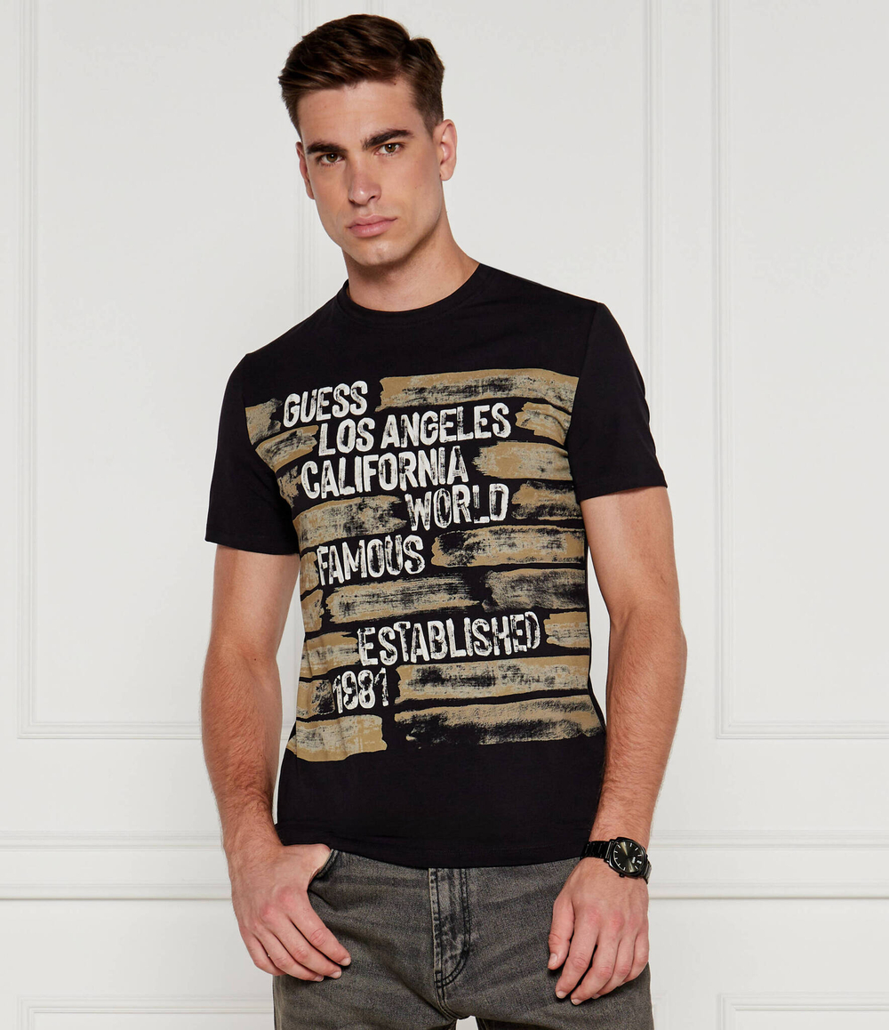 Футболка WORLD FAMOUS GUESS - черный(M4YI40 J1314)