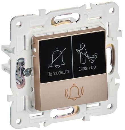 Кнопка звонка SKANDY 10А SK-V17Sa для отелей с индикацией песочн. IEK SK-V14-2-10-K98