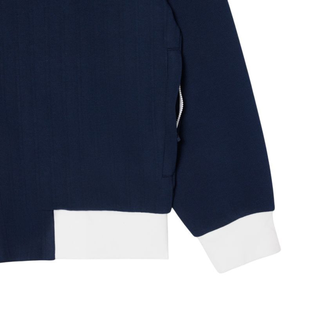 Мужская теннисная кофта Lacoste Tennis Heritage Ultra Dry - navy blue/white