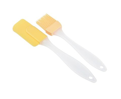 Кисточка д/выпечки силикон 17см+ лопатка силикон 19см) (891-300)