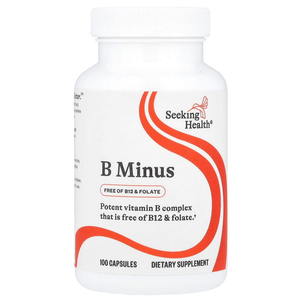 Seeking Health, B Minus, 100 капсул
