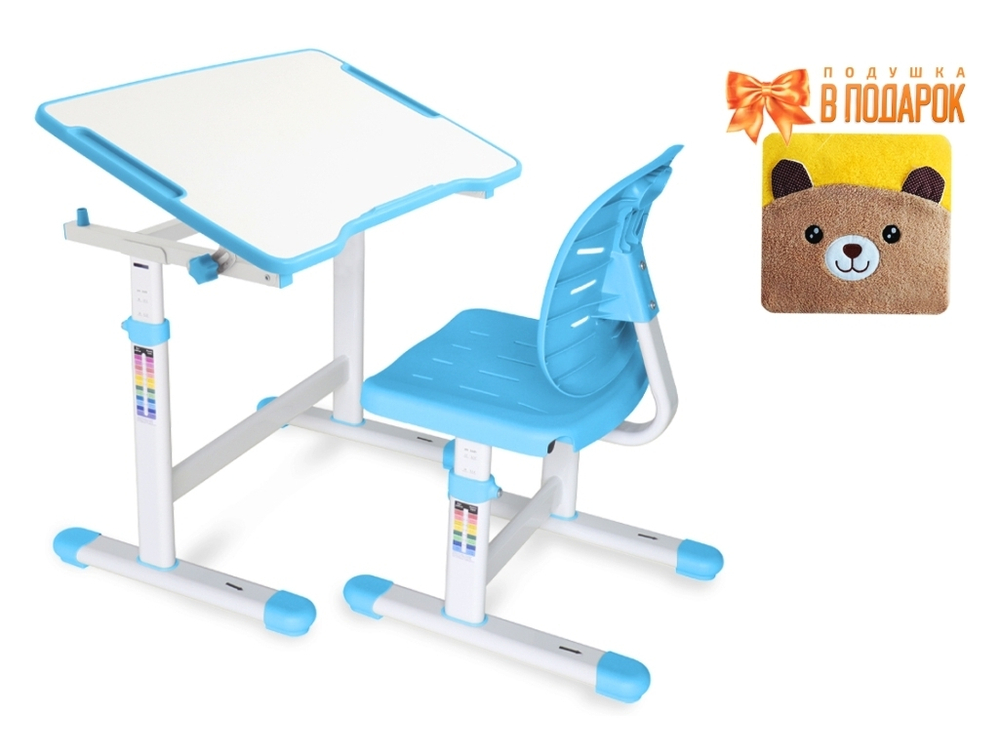Комплект ErgoKids (стол+стул) Evo-07 Ergo Blue (арт. Evo-07 Ergo BL)