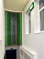 Вертикальное озеленение стабилизированным мхом зала заседания Дома Правительства Республики Адыгея