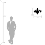 696622 Бра ROSATA 2х60W E14 ЗОЛОТО