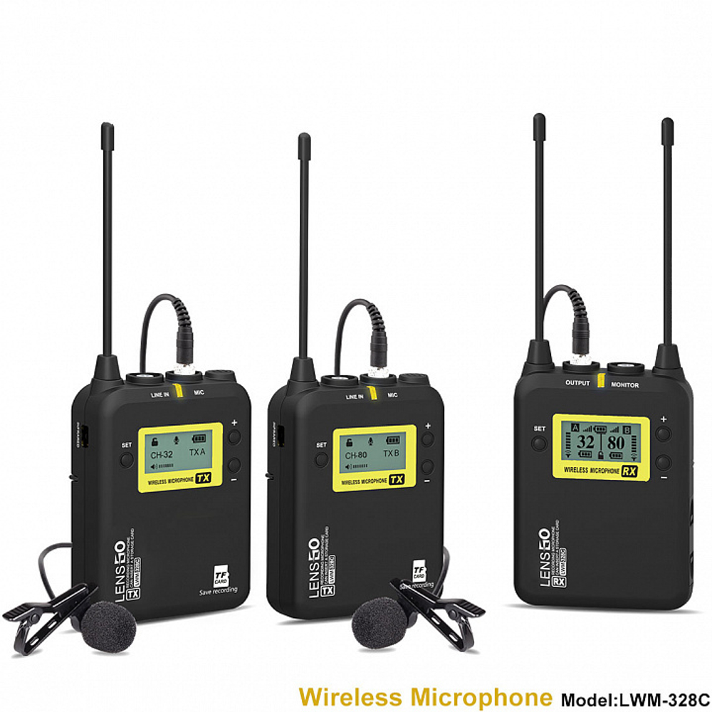 Радиомикрофон LENSGO LWM-328C DOUBLE на 2 канала