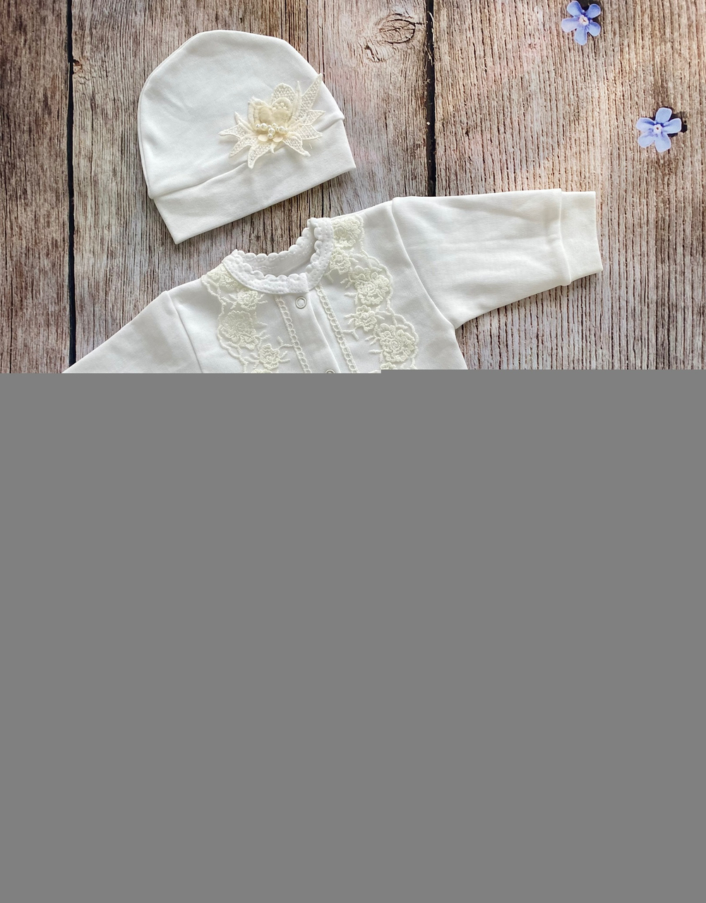 Комплект для девочки (кофта, ползунки, шапка) Артикул: 0305И (Размер: 56)