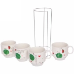 Набор кружек на стойке 200мл «Арбузы»