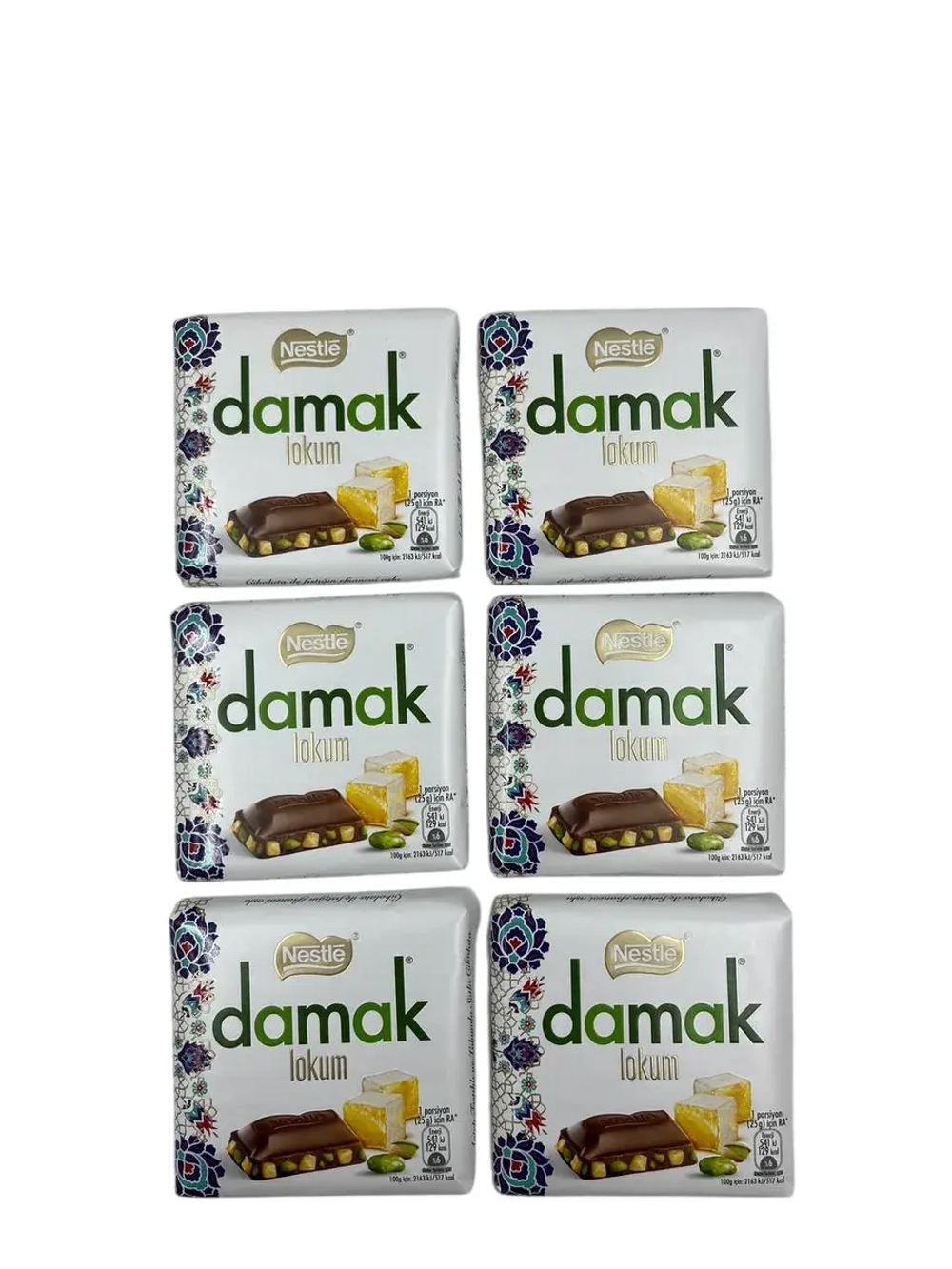 Damak Фисташковый рахат-лукум в молочном шоколаде