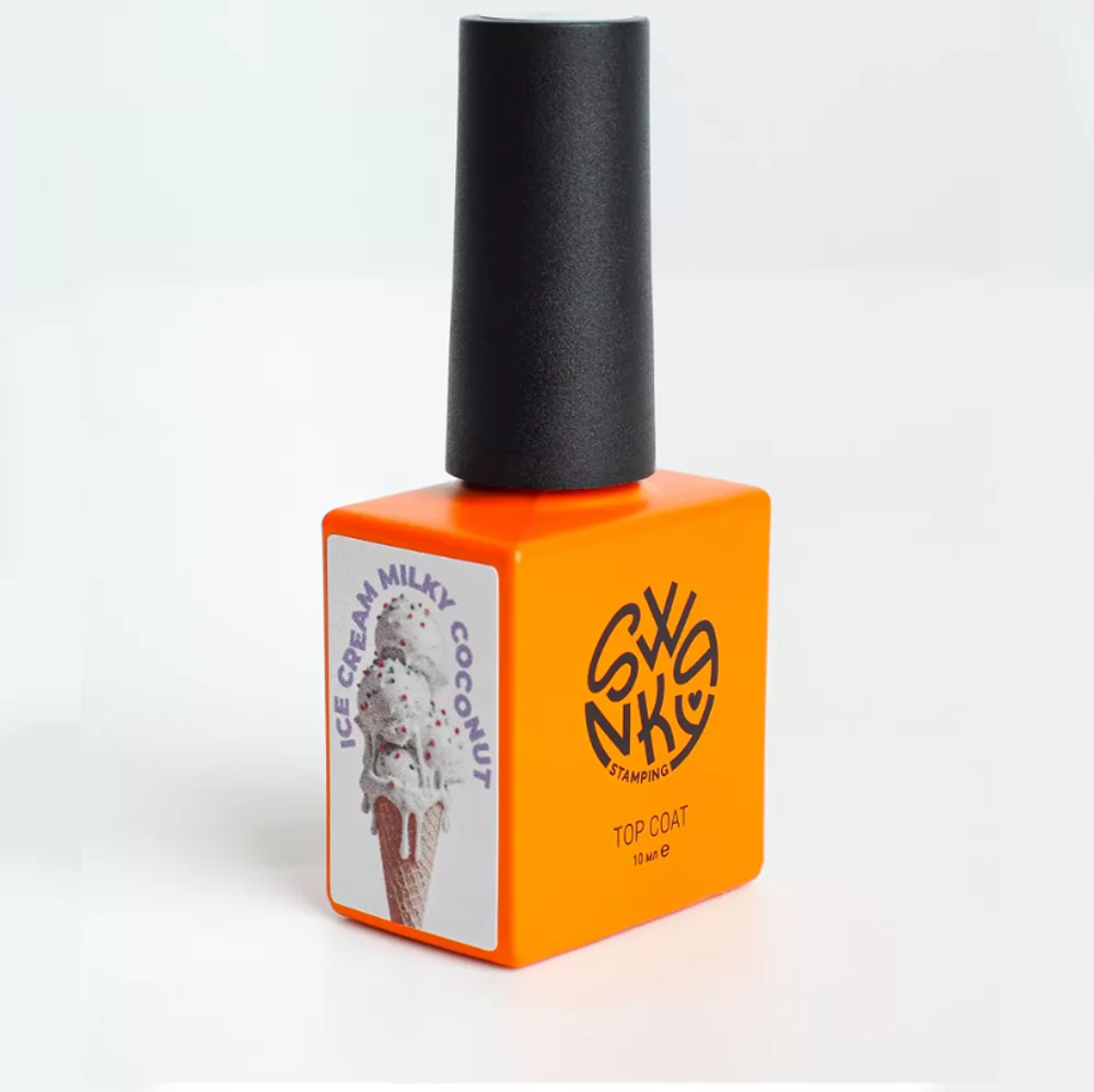 Swanky Stamping Top Ice Cream - Топ цветной молочный Milky Coconut, 10мл