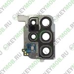 Стекло камеры в рамке для телефона Samsung Galaxy S20+ (SM-G985F)