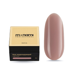 Monami Smart Light Dark Gel - Гель жесткий моделирующий бежевый, 30гр