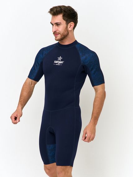 Короткий гидрокостюм Sargan Sport 1011/BL 2 мм синий микс