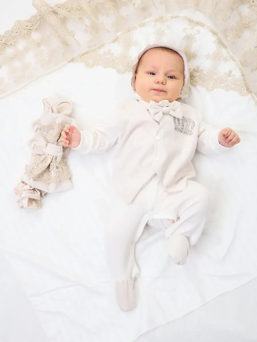 Конверт на выписку новорождённому зимний