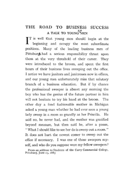 The Empire of Business | A. Carnegie