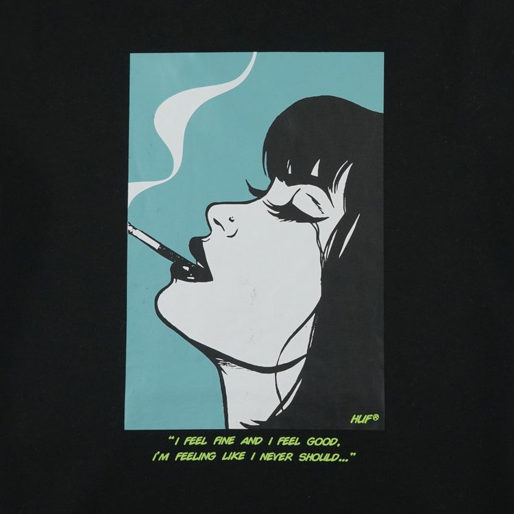 Толстовка мужская HUF I Feels Good артикул:PF00363-BLACK - купить в магазине Дайс