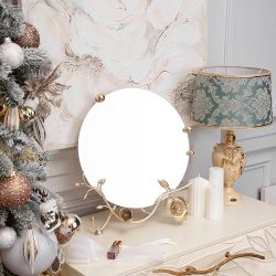 Настольное зеркало Орхидея Айвори