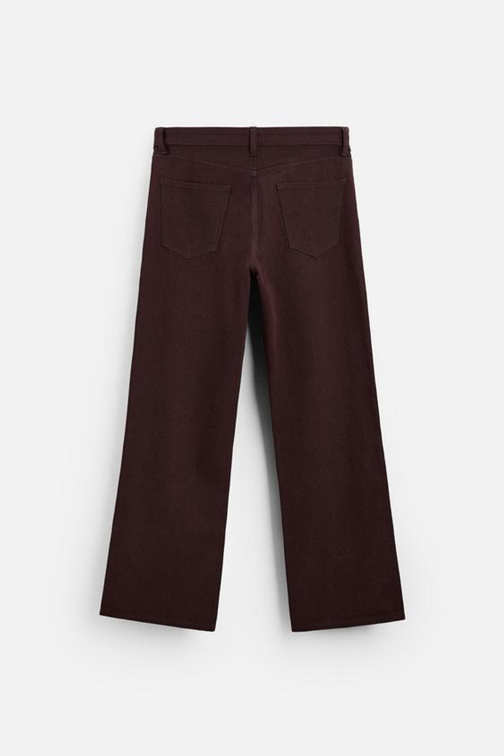 ZARA ДЖИНСЫ СВОБОДНОГО ПОКРОЯ, БУРГУНДСКИЙ