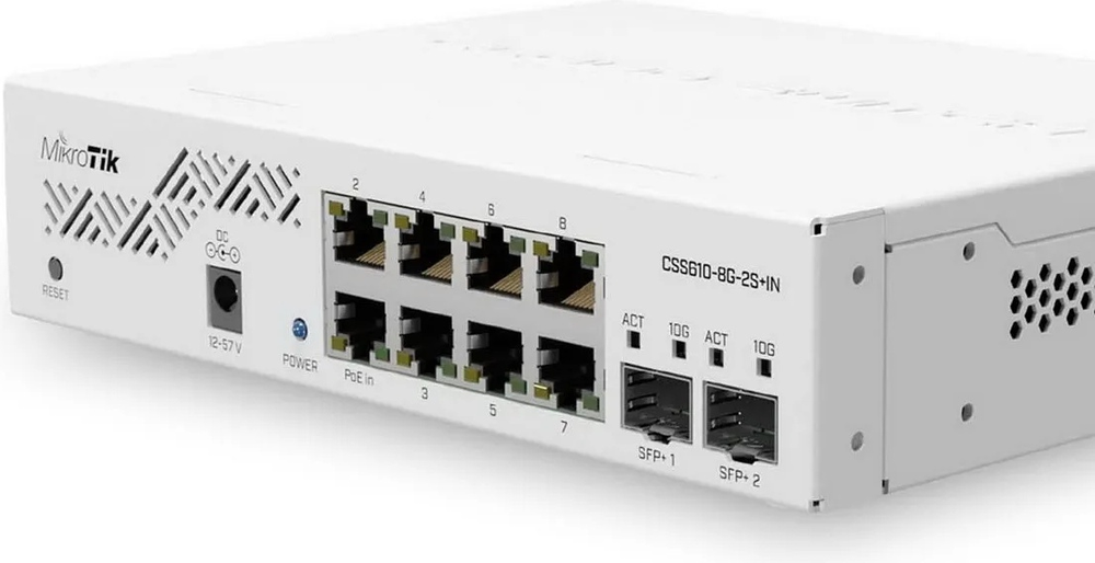 Коммутатор MikroTik CSS610-8G-2S+IN