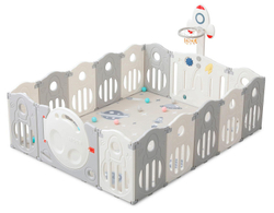 Манеж UNIX Kids SUPREME Space 200x200 Grey