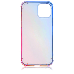 Чехол ROSCO для Apple iPhone 12;Apple iPhone 12 Pro оптом (арт. IP12(12PRO)-HARD-TPU-DARKBLUE-PINK)