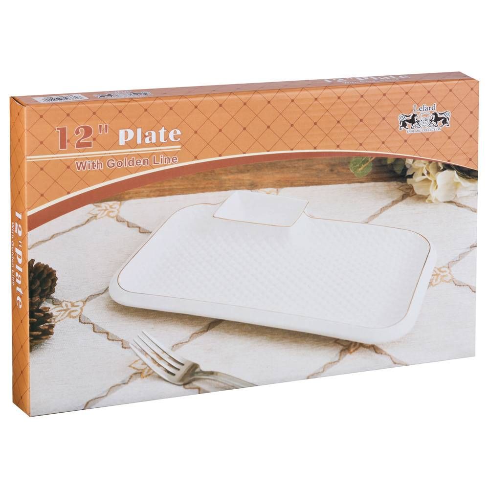 БЛЮДО ДЛЯ ШАШЛЫКА LEFARD "ДИАМАНД ГОЛД" 31*19,5*3 СМ (КОР=12ШТ.)