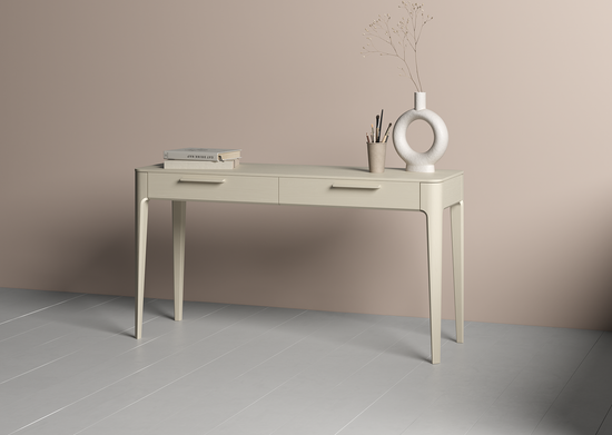 Консоль Type oak 2 ящика ширина 140 см (молочный)