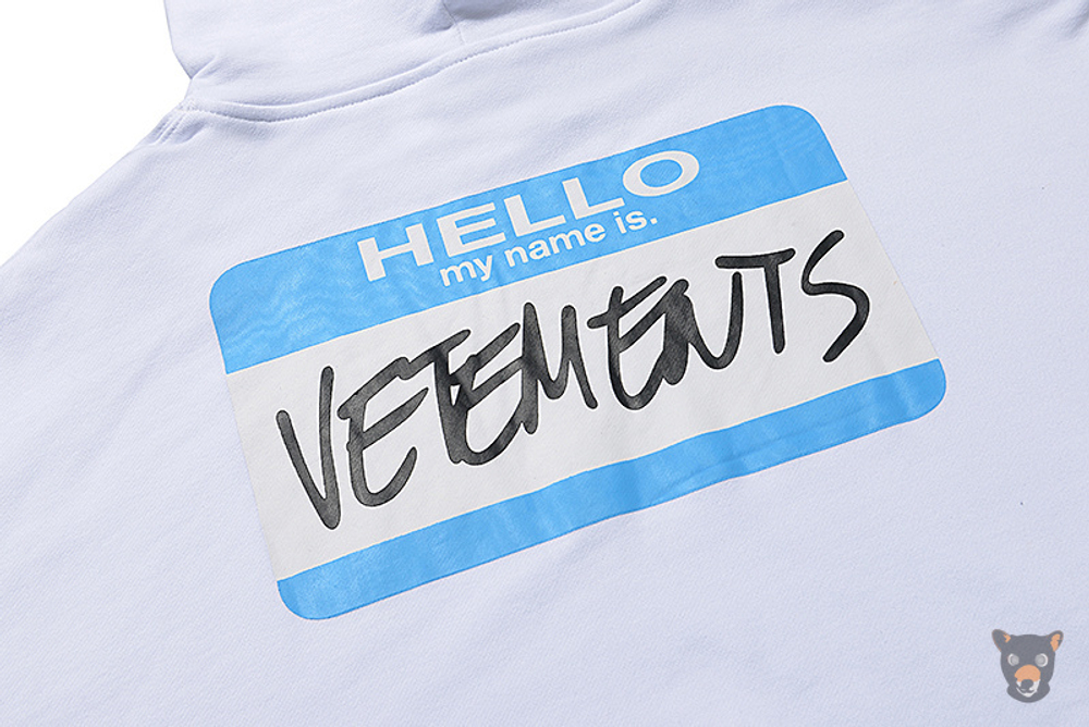 Худи Vetements "My name is Vetements"