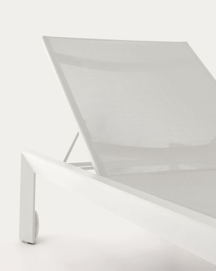Canutells Алюминиевый шезлонг с белой отделкой Испания La Forma
