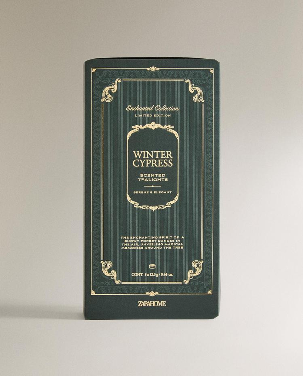 ZARA HOME УПАКОВКА АРОМАТИЗИРОВАННЫХ СВЕЧЕЙ «ЗИМНИЙ КИПАРИС» (УПАКОВКА ИЗ 8 ШТУК), СИНИЙ