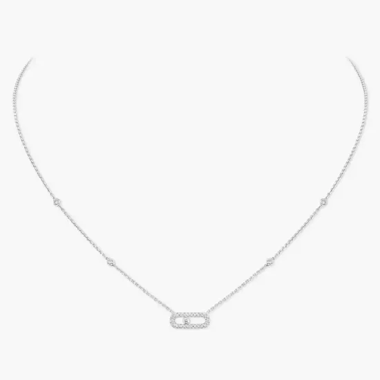 Колье Messika Move Uno Pavé с бриллиантами