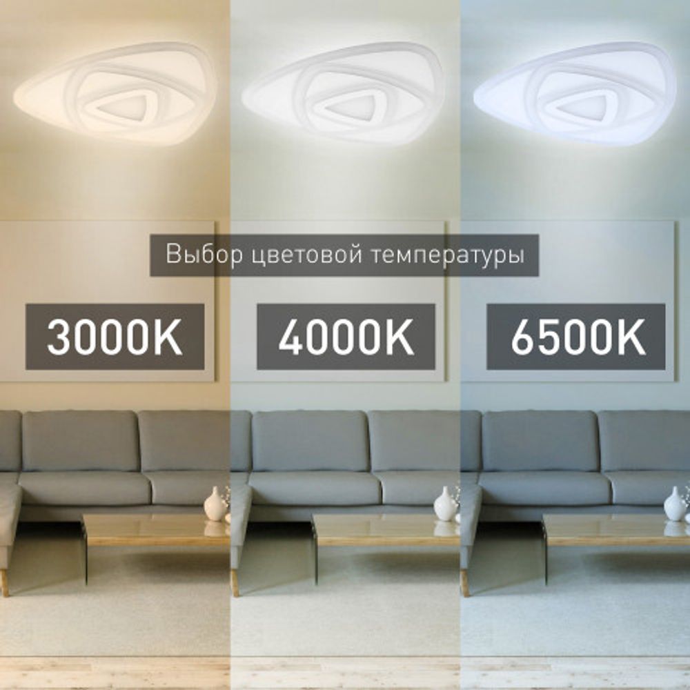 Светильник потолочный светодиодный ЭРА GEO с ДУ SPB-6 GEO-5 RC 67 67Вт 3000-6500К с пультом ДУ