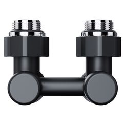 Узел нижнего подключения Royal Thermo Design угловой 1/2х3/4 EK (черный)