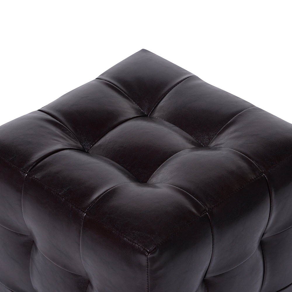 Пуф Лотос Коричневый ЭкоКожа