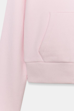 ZARA ТОЛСТОВКА ИЗ ФЛИСА НА МОЛНИИ, ПАСТЕЛЬНО-РОЗОВЫЙ