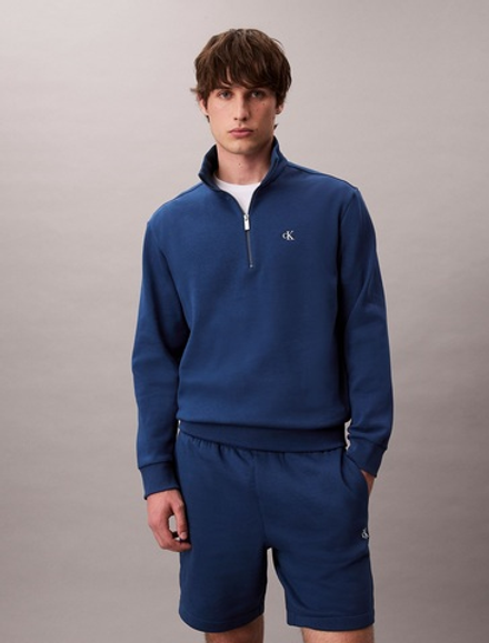 Свитшот Calvin Klein Archive Logo Fleece Quarter Zip Blue