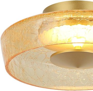 Люстра потолочная 15W 3000K 4046/05/01C золото/янтарный Taplett Stilfort