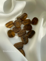 Пуговицы на прокол светло-коричневые