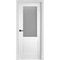 Купить Дверь эмаль Богемия белая остеклённая