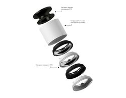 Ambrella Насадка передняя для корпуса светильника с диаметром отверстия D70mm MR16 Насадки 70mm N7022