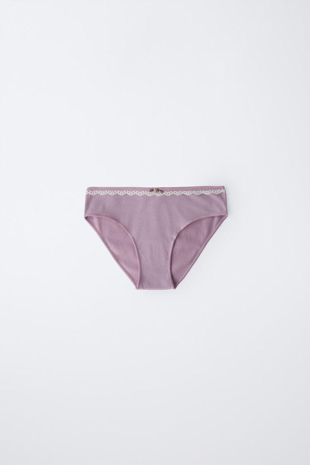 ZARA НАБОР ИЗ ШЕСТИ ТРУСОВ С КРУЖЕВОМ, РАЗНОЦВЕТНЫЙ