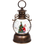 Сувенир с подсветкой «Наряженая елочка» 10,5*10,5*20 см (работает от 3*АА и USB+музыка, подсветка)