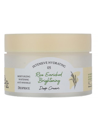 DEOPROCE Крем для лица с экстрактом риса осветляющий, 100г