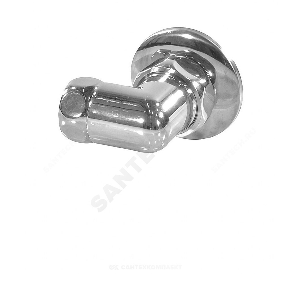 Соединитель для полотенцесушителя латунь Ду 20 3/4"x3/4" нак/гайка/НР угловой хром 0003-11 RCN