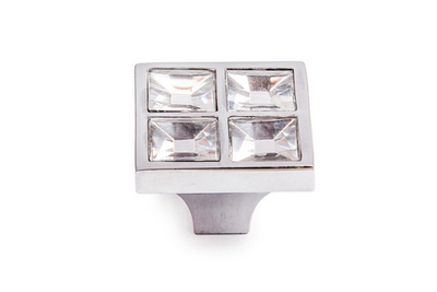 Ручка мебельная кнопка ОФК 505A хром/50